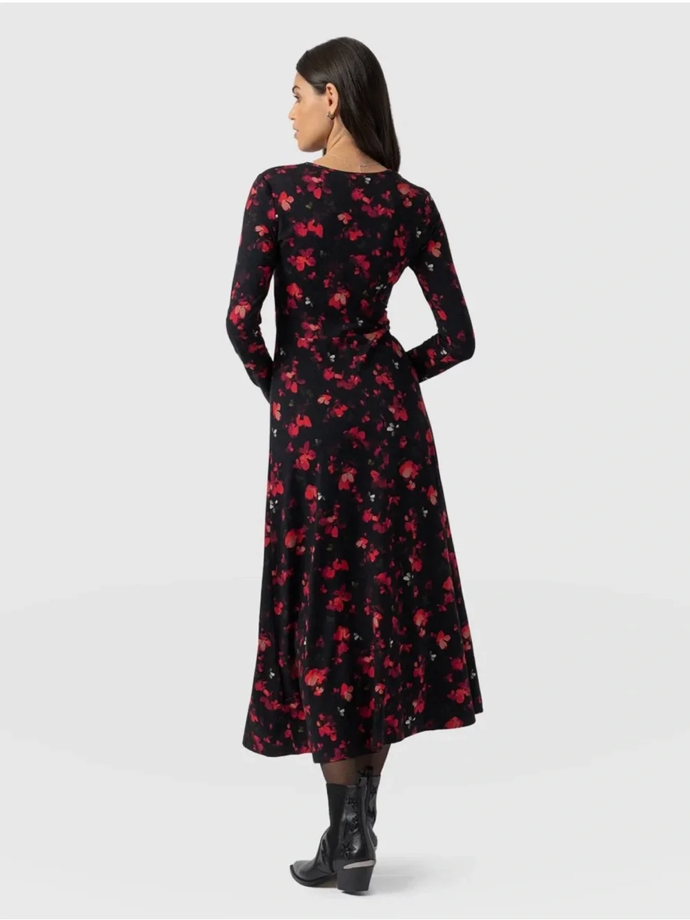 NWOT Saint + Sophia Maggie Wrap Midi Dress - Picture 6 of 10